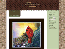 Tablet Screenshot of foxhillart.com